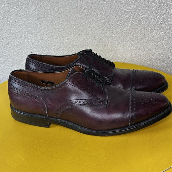 Allen Edmonds Sanford Burgundy Cap-Toe Derby size 10 B Mens Dress Shoes main image 8